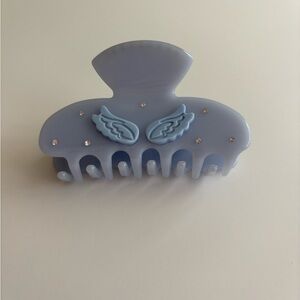 Lavender Winged Rhinestone Hair Claw Clip